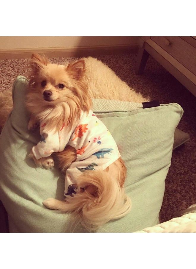 CuteBone - Dog Christmas Pajamas Puppy Onesies Small Dogs Soft Pjs Coat Cat Apparel Comfy Pet Clothes Outfit Doggie Bodysuit PJD02 - Image 1