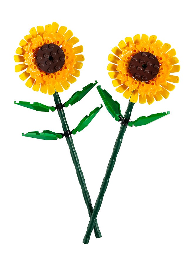 LEGO - Botanicals Sunflowers - Yellow Faux Flowers Building Set - Desk Decoration or Floral Bouquet Home Decor - Gift for 8+ Year Old Girls, Boys and Teenagers - Botanical Collection - 40524 (191 pieces) - Image 1