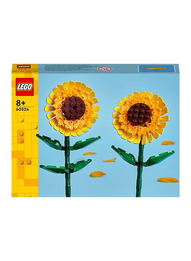 LEGO - Botanicals Sunflowers - Yellow Faux Flowers Building Set - Desk Decoration or Floral Bouquet Home Decor - Gift for 8+ Year Old Girls, Boys and Teenagers - Botanical Collection - 40524 (191 pieces) - Image 1