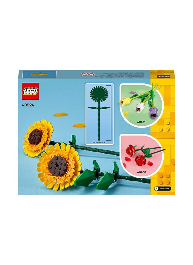 LEGO - Botanicals Sunflowers - Yellow Faux Flowers Building Set - Desk Decoration or Floral Bouquet Home Decor - Gift for 8+ Year Old Girls, Boys and Teenagers - Botanical Collection - 40524 (191 pieces) - Image 1