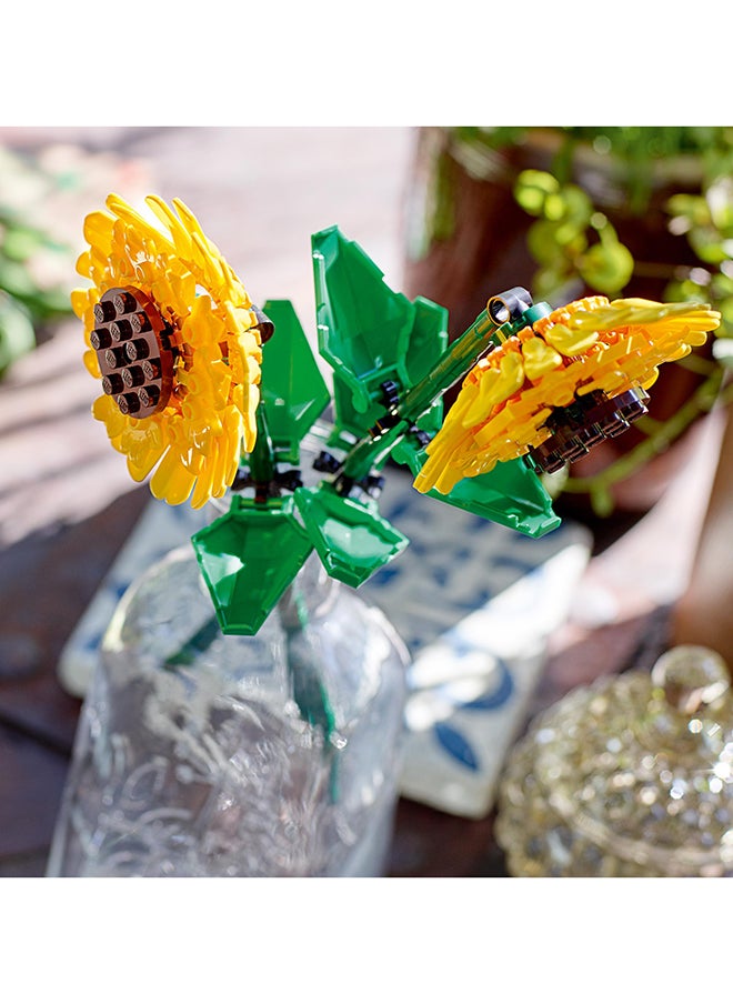 LEGO - Botanicals Sunflowers - Yellow Faux Flowers Building Set - Desk Decoration or Floral Bouquet Home Decor - Gift for 8+ Year Old Girls, Boys and Teenagers - Botanical Collection - 40524 (191 pieces) - Image 1