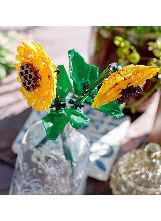 LEGO - Botanicals Sunflowers - Yellow Faux Flowers Building Set - Desk Decoration or Floral Bouquet Home Decor - Gift for 8+ Year Old Girls, Boys and Teenagers - Botanical Collection - 40524 (191 pieces) - Image 1