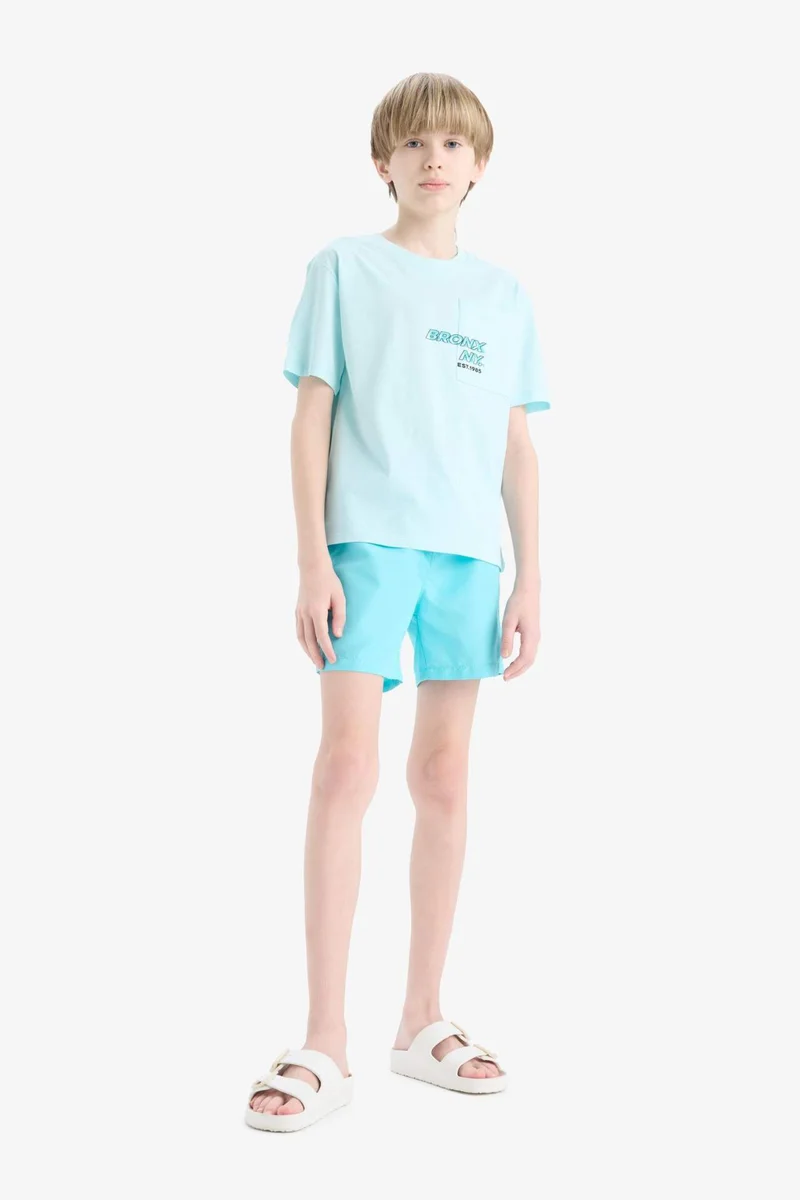 ديفاكتو Boy Regular Fit Basic Swim Shorts