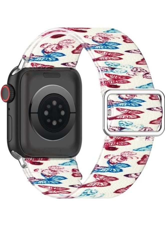 NIBEMINENT Ethnic Replacement Watchband For Apple Watch Series 1/2/3/4/5/6/7/SE 38-40-41mm Butterfly - Image 3