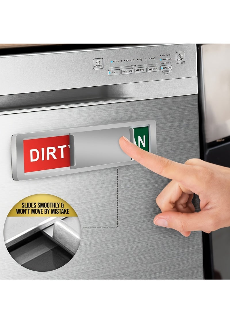 Cool Baby COOLBABY Premium Dishwasher Magnet, Clean Dirty Sign Indicator For Dishwasher Non-Scratch Easy To Read And Strong Slide Dishwasher Magnet Clean Dirty Sign  - Image 2