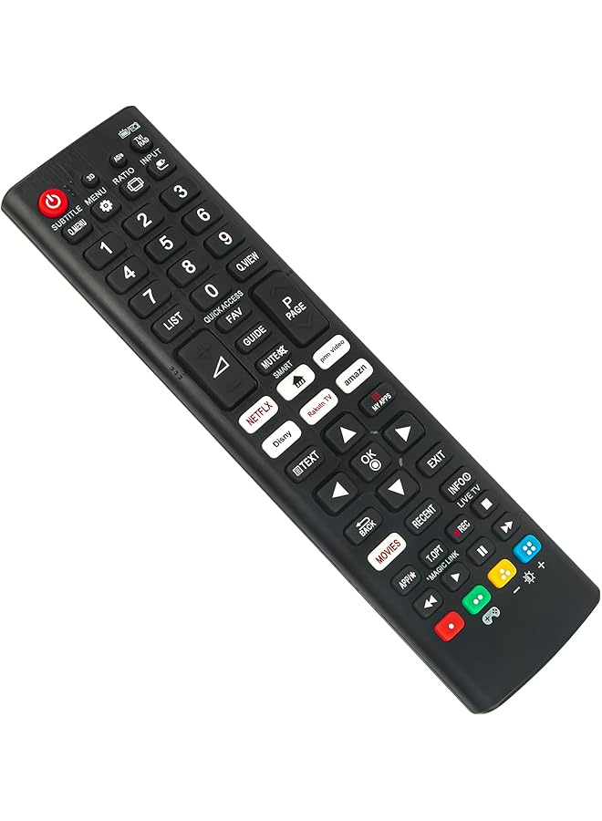TIGER Universal infrared Replaced Remote Control Fit For All LG TV models with short Apps: NETFLIX PRIME-VIDEO DISNEY+ RAKUTEN-TV AMAZON  - Image 1