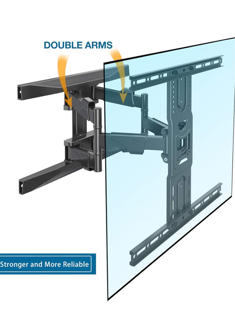 NEW Full Motion TV Wall Mount - Articulating Swivel Bracket for 40”-80” Flat Screen TVs - Image 2