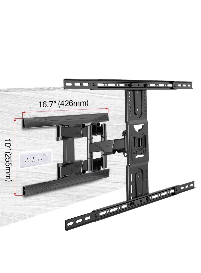 NEW Full Motion TV Wall Mount - Articulating Swivel Bracket for 40”-80” Flat Screen TVs - Image 5