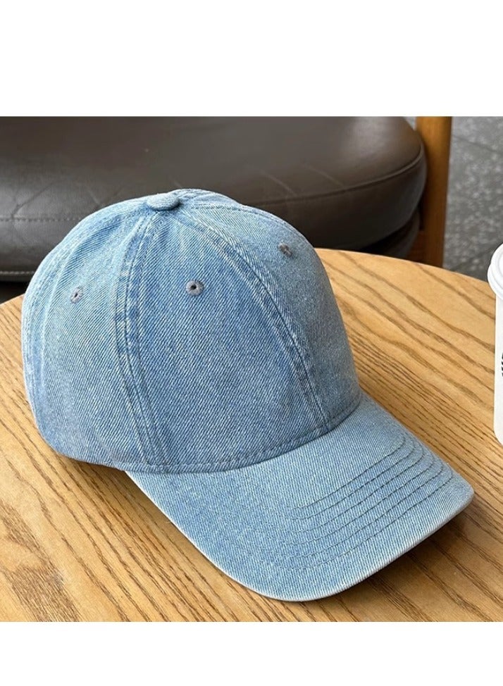 Denim Baseball Cap in Light Blue, Classic, Versatile, Stylish and Comfortable  - Image 1