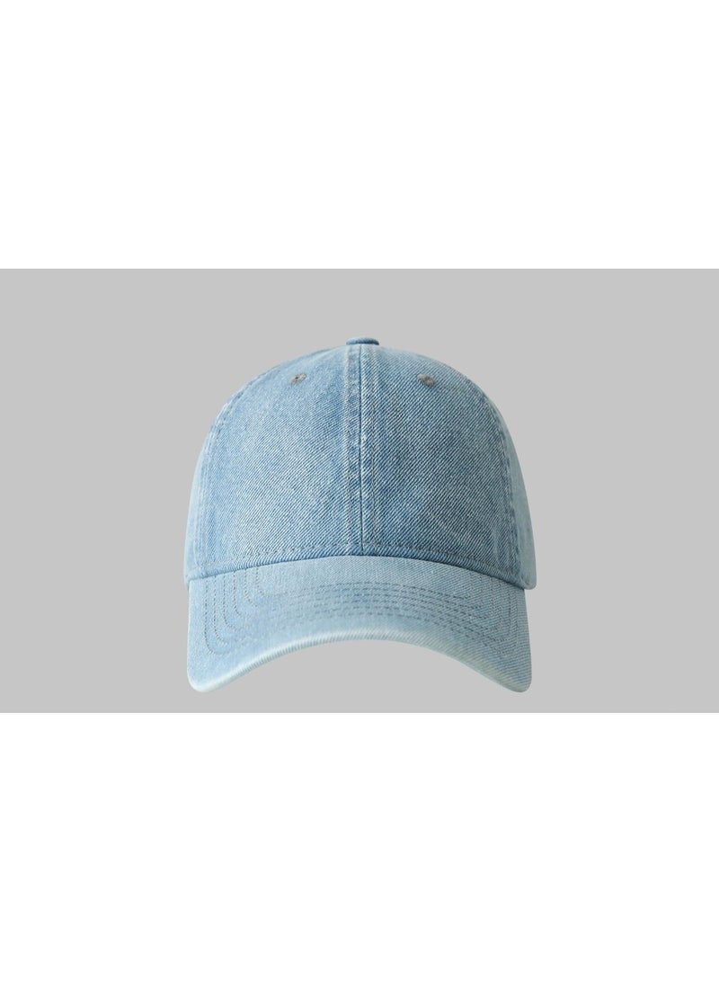 Denim Baseball Cap in Light Blue, Classic, Versatile, Stylish and Comfortable  - Image 2