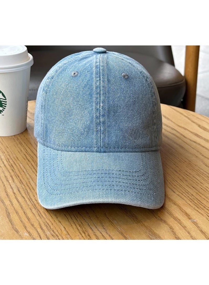 Denim Baseball Cap in Light Blue, Classic, Versatile, Stylish and Comfortable  - Image 3