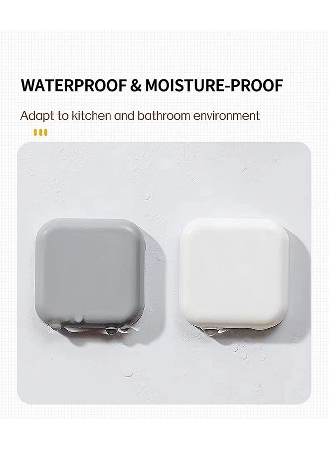 6 pcs Door Stoppers Wall Protector - Silicone Door Knob Guard Wall Shield - Self-Adhesive Door Handle Bumper Silencer for Home ＆ Office Walls (White, Gray, Black) - Image 5