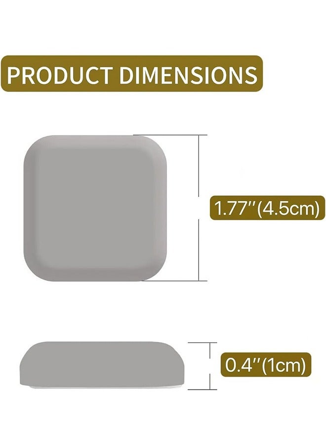 6 pcs Door Stoppers Wall Protector - Silicone Door Knob Guard Wall Shield - Self-Adhesive Door Handle Bumper Silencer for Home ＆ Office Walls (White, Gray, Black) - Image 2