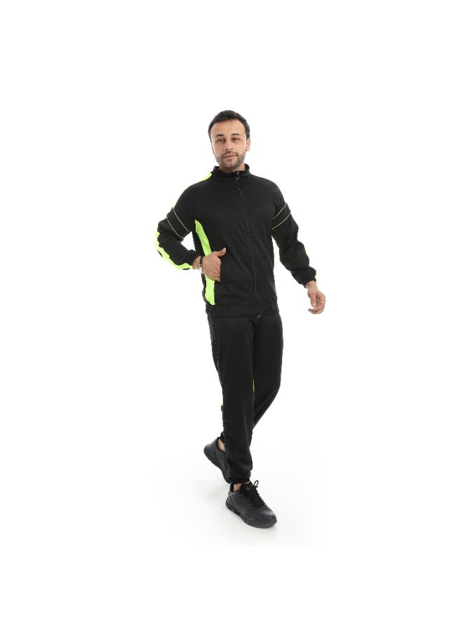 Caesar Men's front zip sports training Suit - Image 5