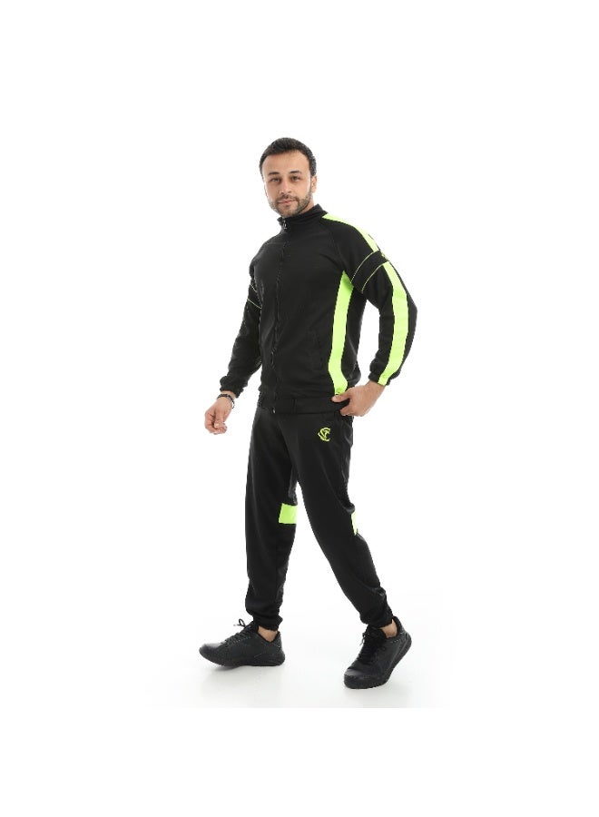 Caesar Men's front zip sports training Suit - Image 2