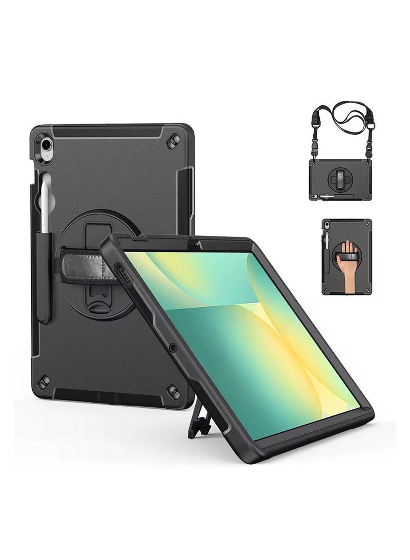 Cat - Cot حافظة متينة لجهاز سامسونج جالاكسي تاب S10 FE+ (13.1) – غلاف مضاد للصدمات مع قاعدة قابلة للطي، حزام يد، حزام كتف وحامل قلم. - Image 1