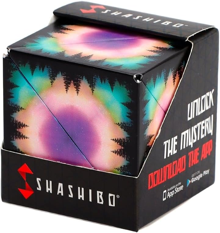 SHASHIBO Shape Shifting Box - Award-Winning Fidget Cube with 36 Rare Earth Magnets - Transforms Into Over 100 Shapes (Moon - Explorer Series) - Image 1