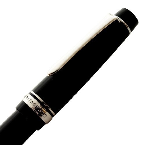 Pilot Fountain Pen Custom Heritage 912, Black Body, SF-Nib - Image 3