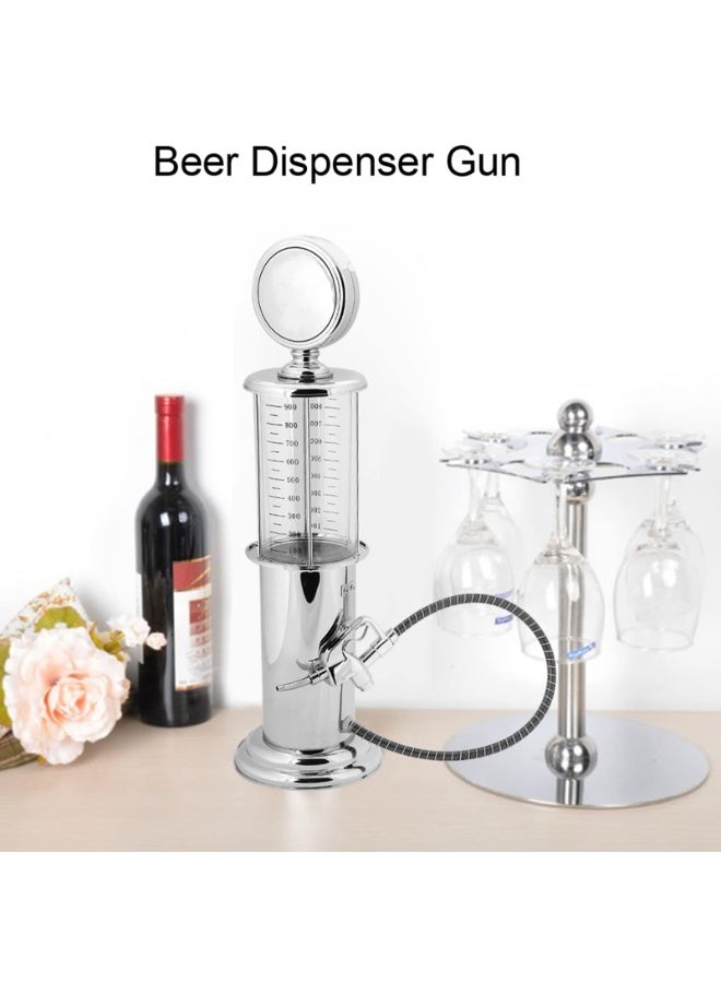 Gas Pump for Drinks, 1000cc Single Gun Beer Dispenser Mini Alcohol Liquor Keg Wine Station Soft Beverage Whiskey Decanter Tower Bottle Container Dispensing Home Tap Party Bar Vodka Tequila  - Image 4