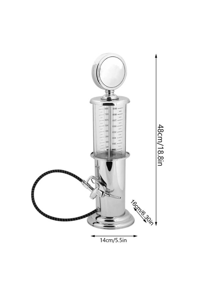 Gas Pump for Drinks, 1000cc Single Gun Beer Dispenser Mini Alcohol Liquor Keg Wine Station Soft Beverage Whiskey Decanter Tower Bottle Container Dispensing Home Tap Party Bar Vodka Tequila  - Image 3