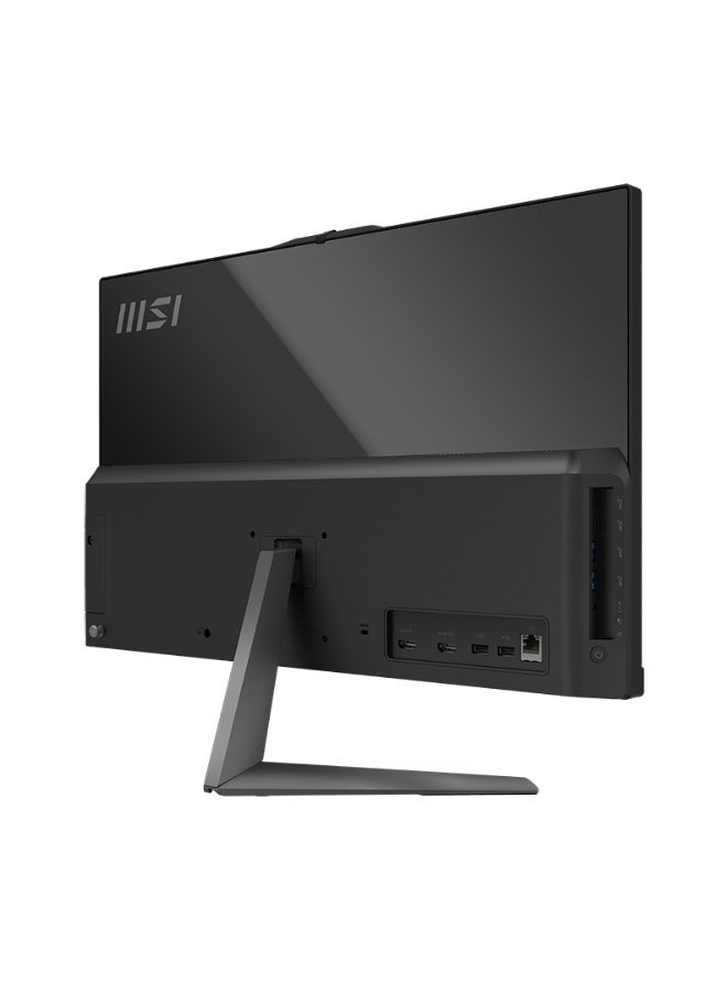 إم اس أي MSI Modern AM242 كمبيوتر مكتبي كُلّ في واحد، شاشة 23.8 بوصة FHD IPS، معالج Intel Core 5-120U، 8GB DDR5، 512GB NVMe SSD، رسومات Intel® Iris® Xe، WiFi 6E، - كاميرا ويب ومكبرات صوت مدمجة، DOS - أسود - Image 5