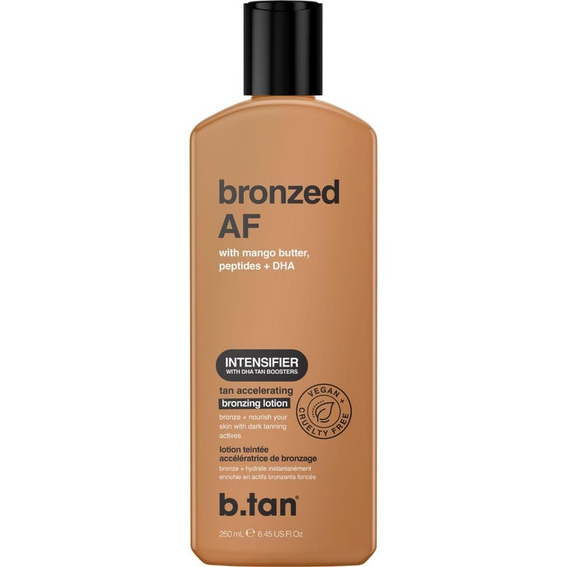 b tan b.tan Sun Tanning Lotion | Tan Accelerator - Best Tinted Browning Cream, Brown Intensifier Bronzing Lotion, No SPF, Packed with DHA Boosters, Mango Butter & Peptides, Austrailian Brand, 8.45 Fl Oz - Image 1