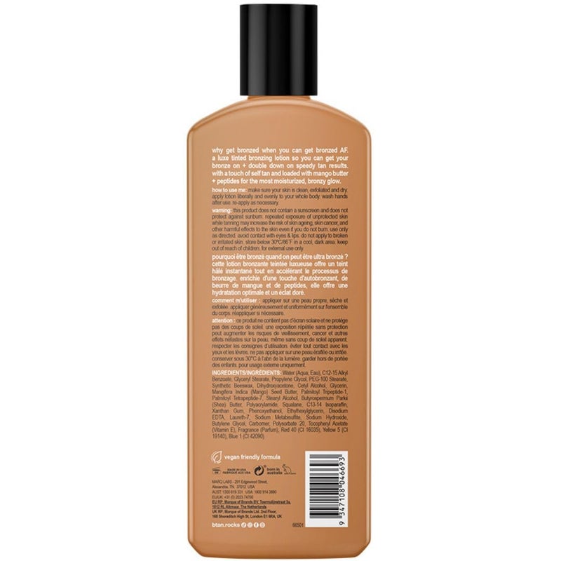 b tan b.tan Sun Tanning Lotion | Tan Accelerator - Best Tinted Browning Cream, Brown Intensifier Bronzing Lotion, No SPF, Packed with DHA Boosters, Mango Butter & Peptides, Austrailian Brand, 8.45 Fl Oz - Image 2