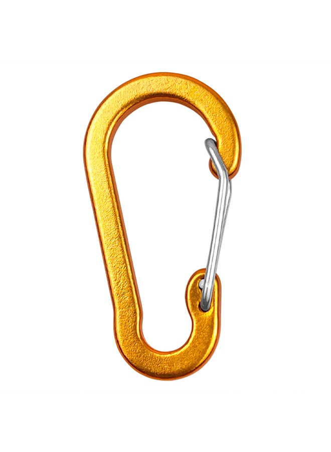 Generic Carabiner Clips Mini Aluminum Alloy Keychain Carabiner Clip D Rings for Camping Hiking Fishing Backpacking  - Image 2
