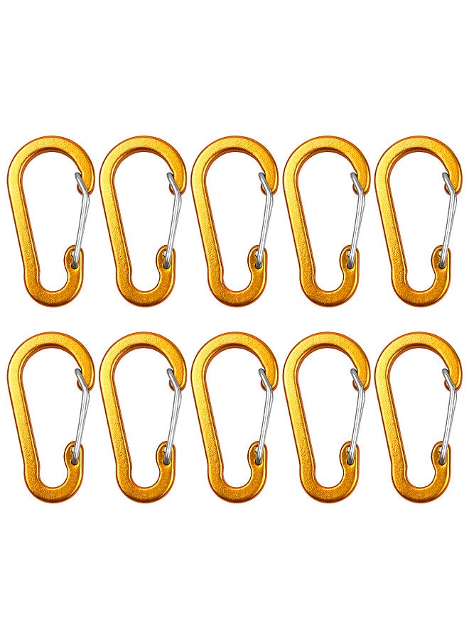 Generic Carabiner Clips Mini Aluminum Alloy Keychain Carabiner Clip D Rings for Camping Hiking Fishing Backpacking  - Image 4