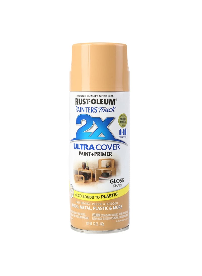 RUST-OLEUM Rustoleum Painter's Touch Spray Paint (400 ml, Khaki Gloss) 