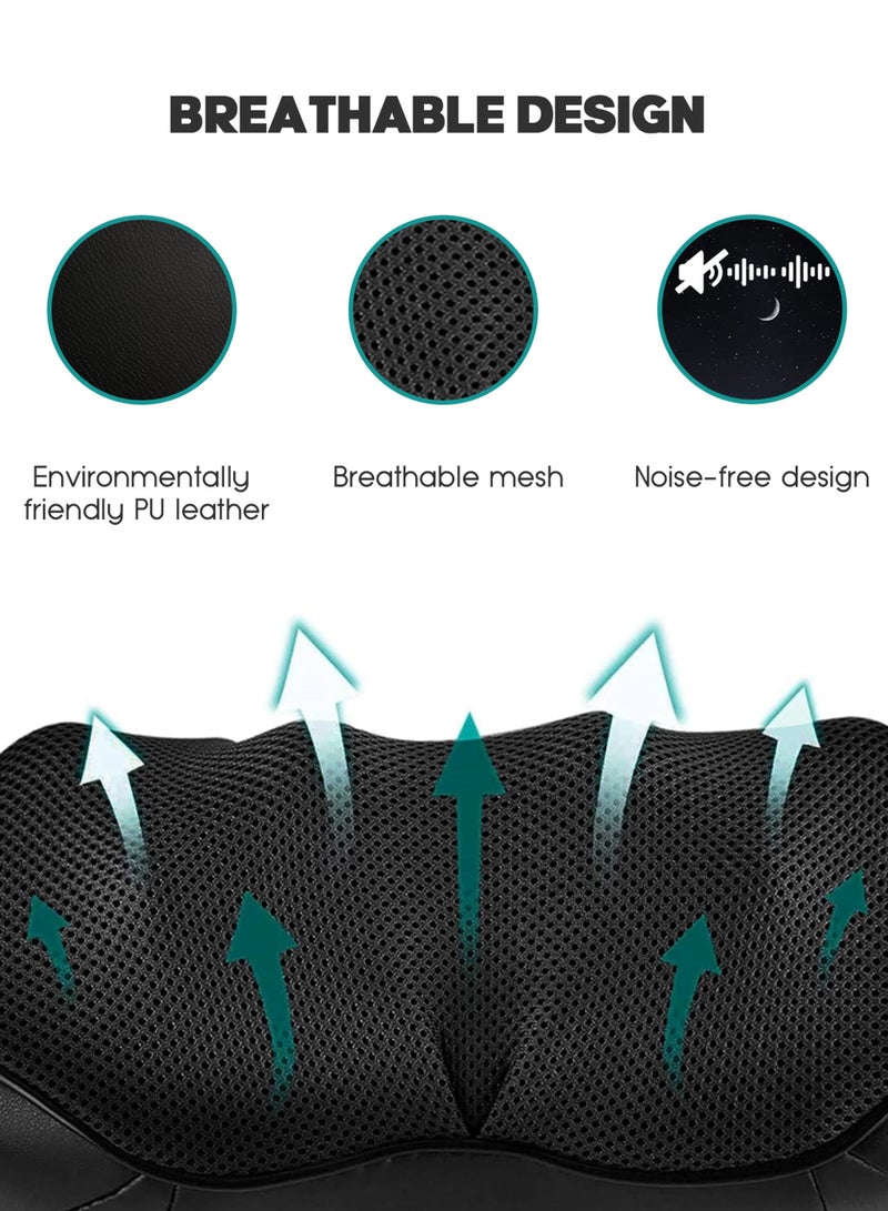 Shiatsu Neck and Back Massager, Electric Deep Tissue 3D Kneading Massage Pillow, Heated Massager for Neck, Back, Shoulders, Feet and Legs, Suitable for Home, Office and Car Use - Image 5