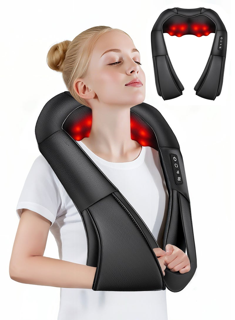 Shiatsu Neck and Back Massager, Electric Deep Tissue 3D Kneading Massage Pillow, Heated Massager for Neck, Back, Shoulders, Feet and Legs, Suitable for Home, Office and Car Use - Image 1
