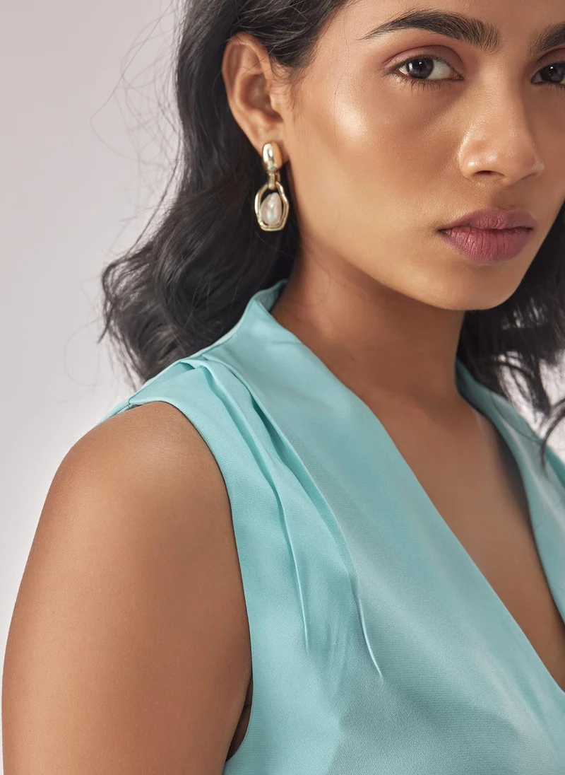 The Label Life Inverted Pleat Top