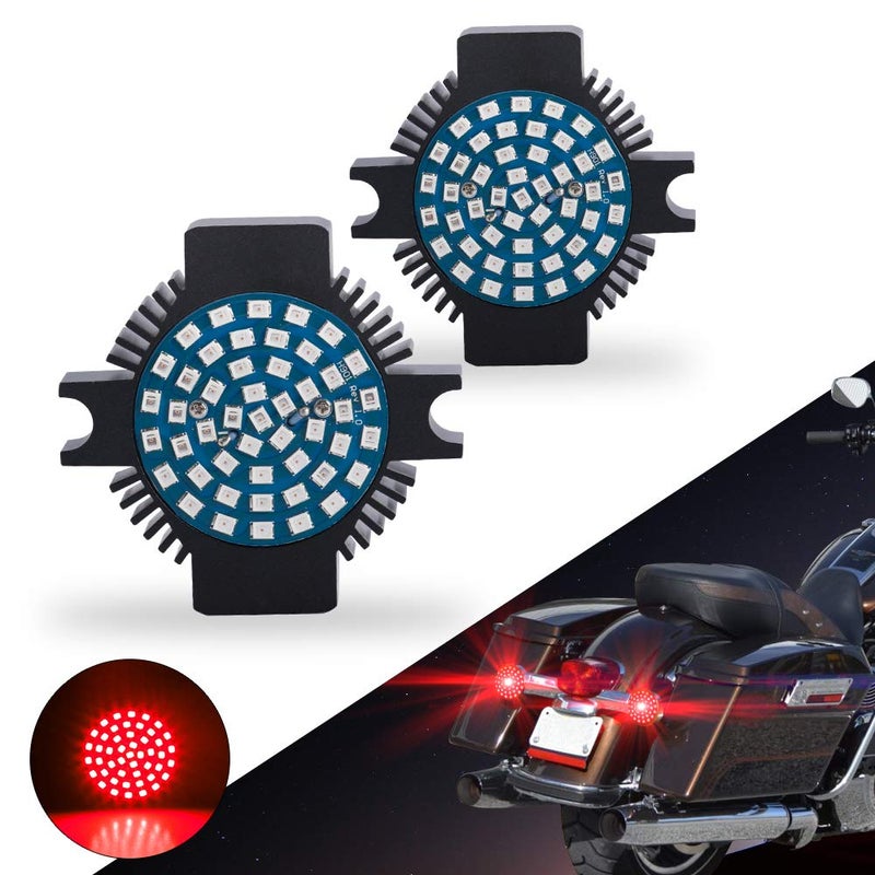 SUNPIE Motorcycle LED Lights Blinkers Reverse Light 1156 Red Compatible with Harley Davidson Electra Glide Road King Heritage Softail Classic Road Glide Classic 1994-2019