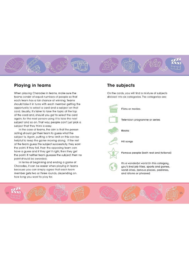 Charades - Fantastic Family Fun: Contains a 64-Page Book and 800 Charades Subjects - Image 3