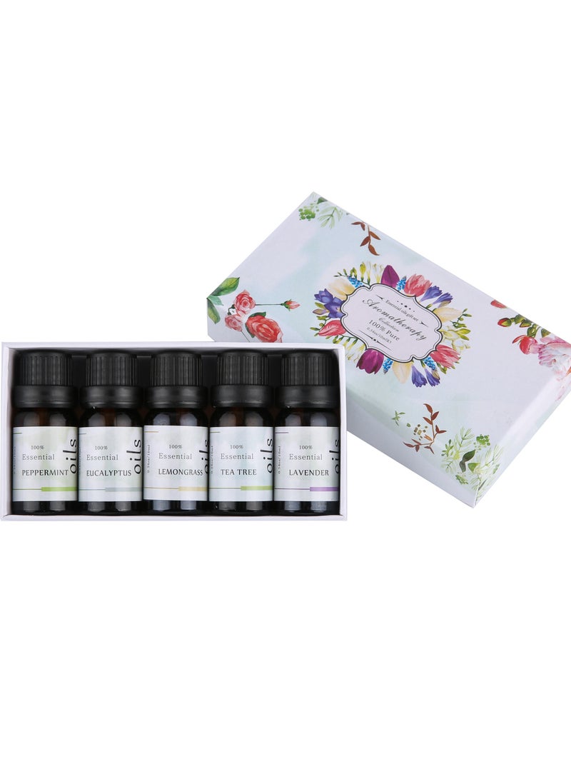 5-piece aromatherapy oil gift box set, transparent 10ml  - Image 4