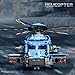 Mov stone Military Helicopter Building Set Large Army Plane Model Rotating Rotor Blades Compatible with Lego for Boys Adults 1711 PCS - Image 4