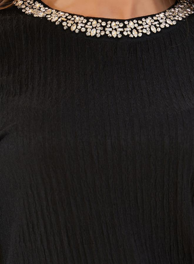 Styli Embellished Round Neck Short Sleeve Top  - Image 4