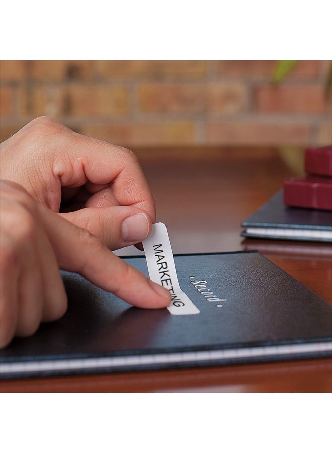 Dymo Authentic LabelWriter 1-Up File Folder Labels for LabelWriter Label Printers, White, 9/16'' x 3-7/16'', 2 Rolls of 130 - Image 5