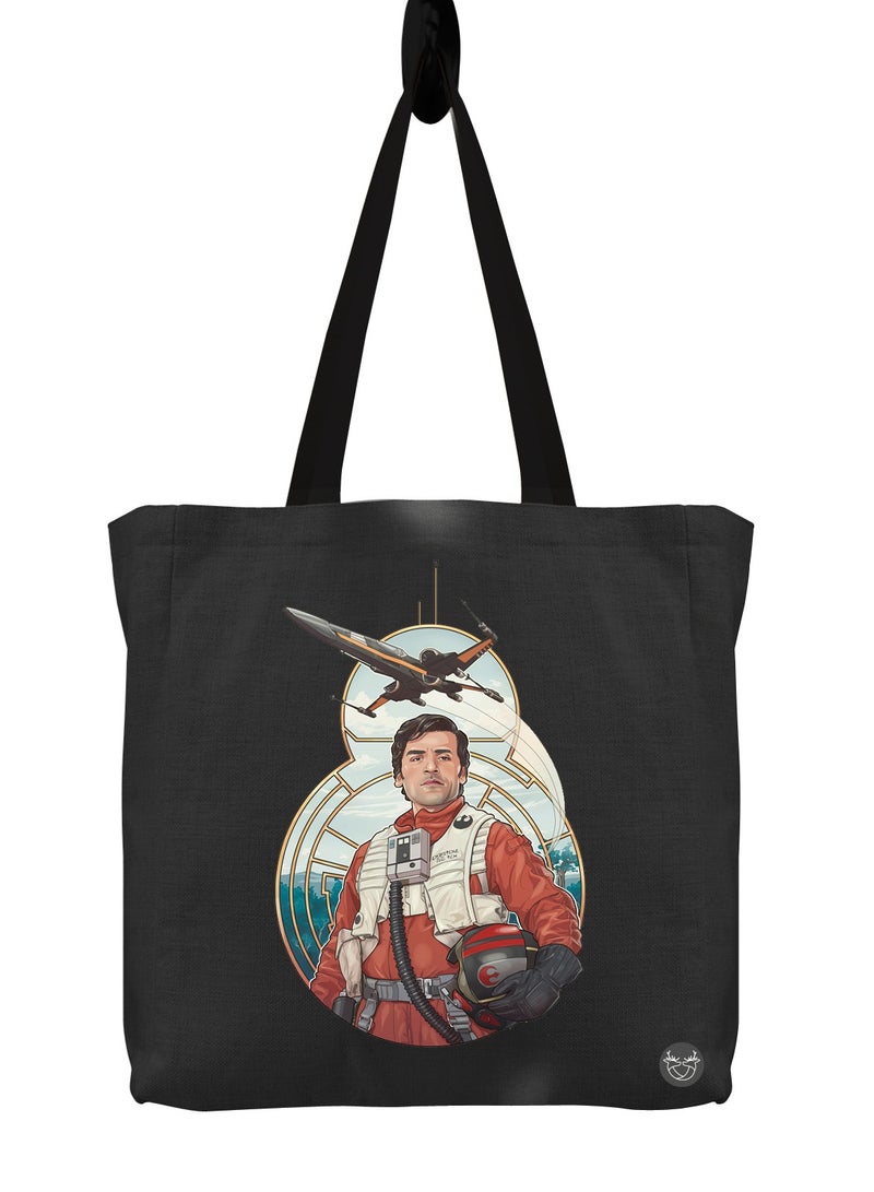 Canvas bag with cartoon design print