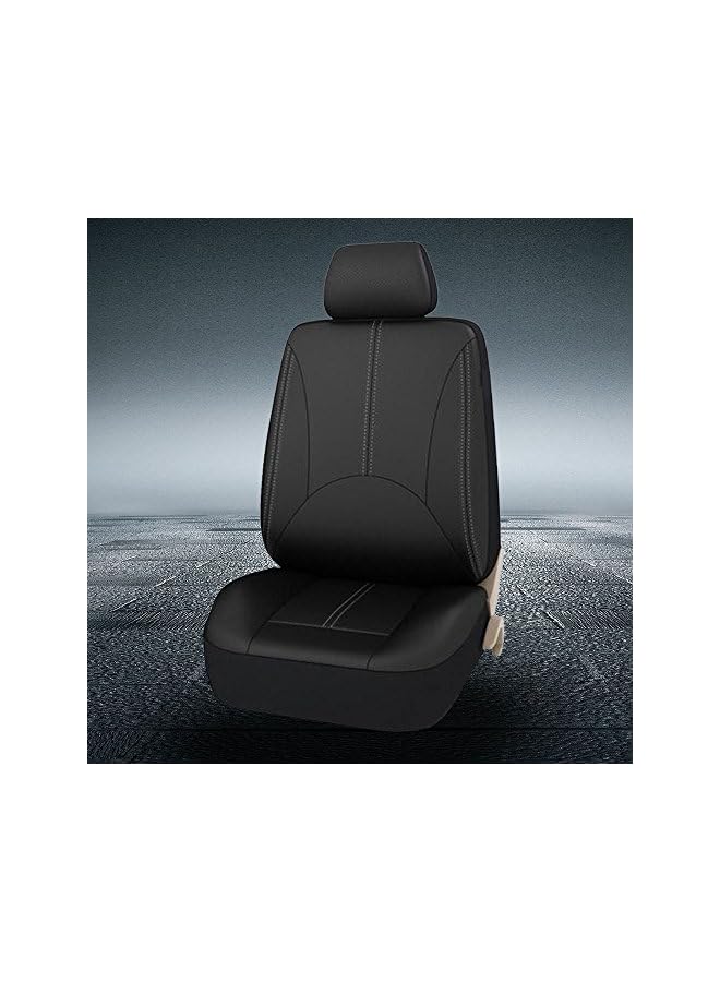 PROMASS Pieces Set Luxury PU Leather Car Universal Car Seat Covers Automotive Seat Covers All The Year Round Fine-quality  - Image 4