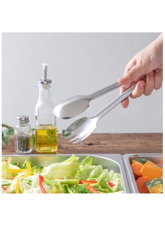 BLACKSTONE Set of 2 Stainless Steel Salad Tongs Durable Salad Server Tongs JS113  - Image 5