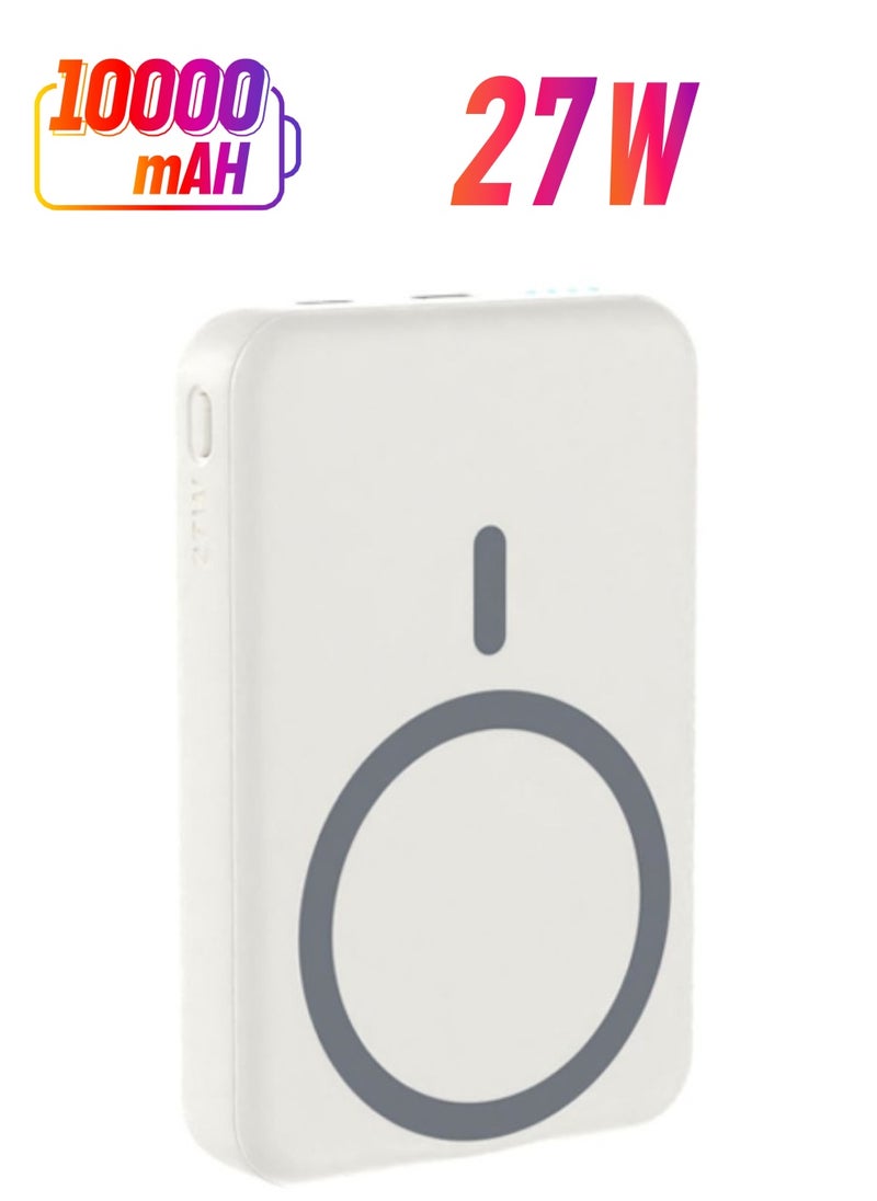 HOGUO Hoguo P27 27W 10,000mAH Wireless Power Bank White  - Image 1