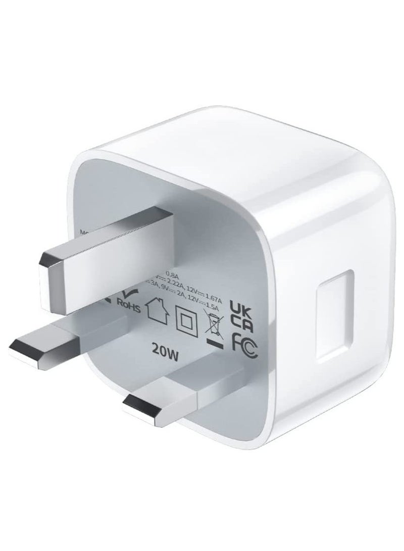 Dual Port USB C PD Fast Charger Plug, Type-C QC 3.0 Wall Adapter Plug, for iPhone 13/12/11 Mini/Pro Max - Image 2