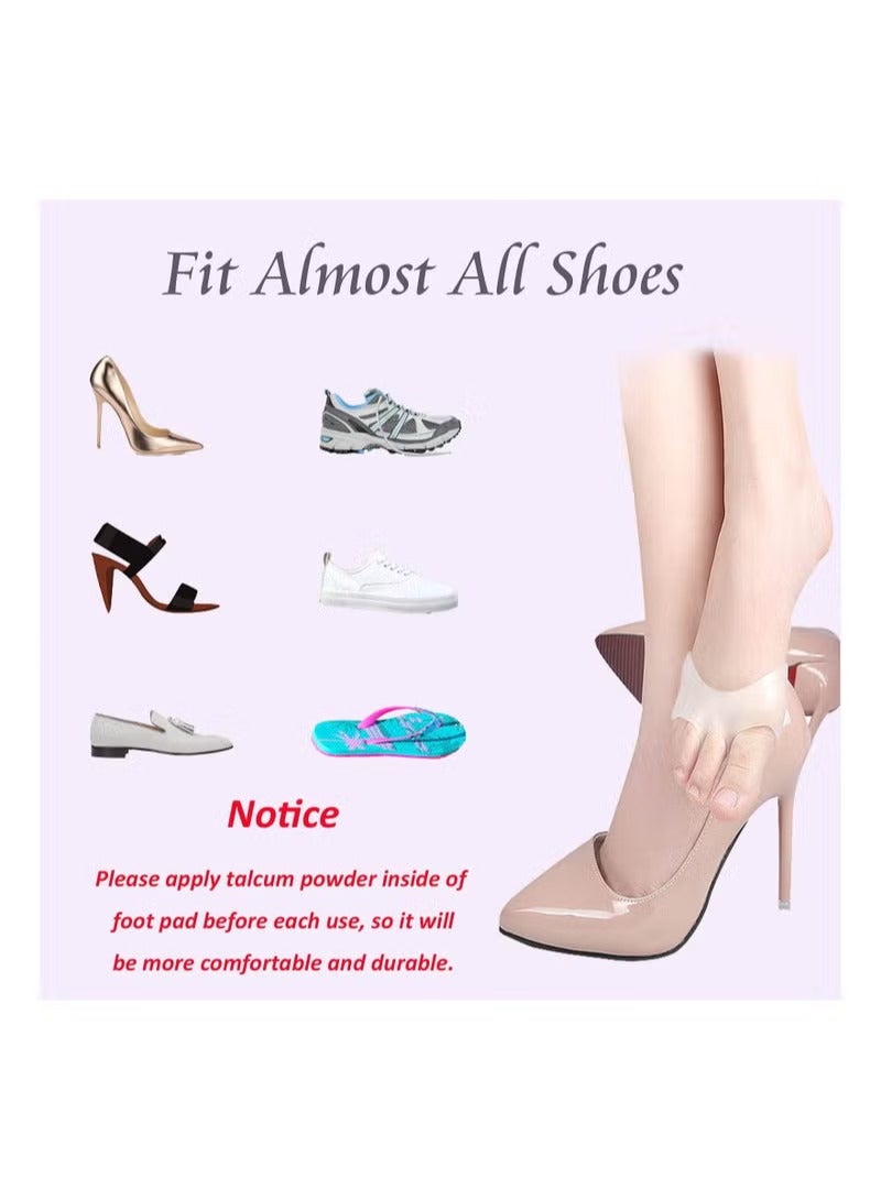 Metatarsal Pads for Women Mens 3 Pairs, Upgraded Extra Thickness Reusable Silicone Gel Metatarsalgia Cushions Foot Pads Ball of Foot Pain Relief, Ball of Foot Cushions for Women - Image 3