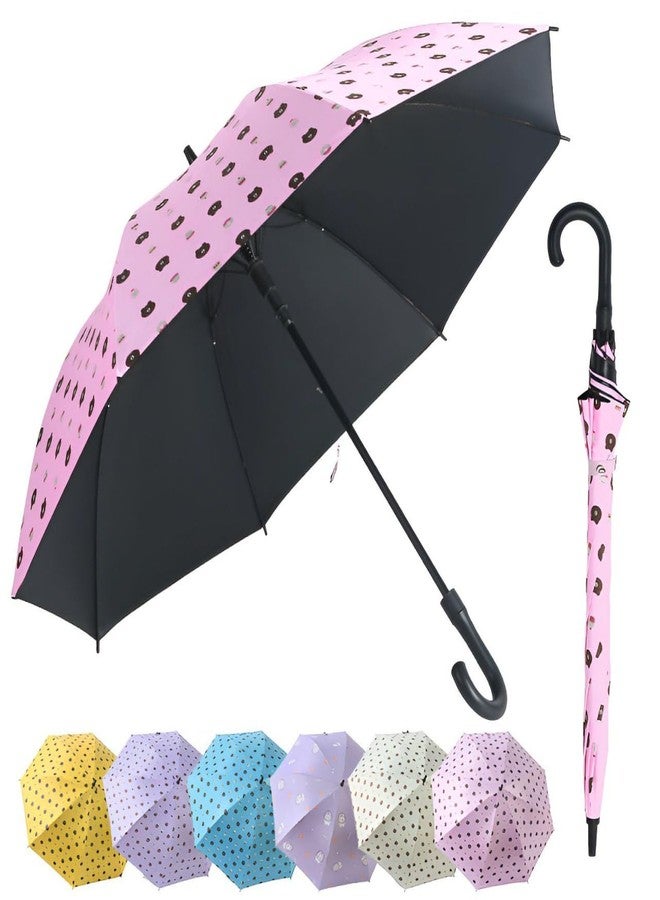 AESTROKE Big Umbrella Stylish Pattern Umbrella, Auto Open J-Handle, UV Protection, Multiple Colours [1 pcs] - Image 2