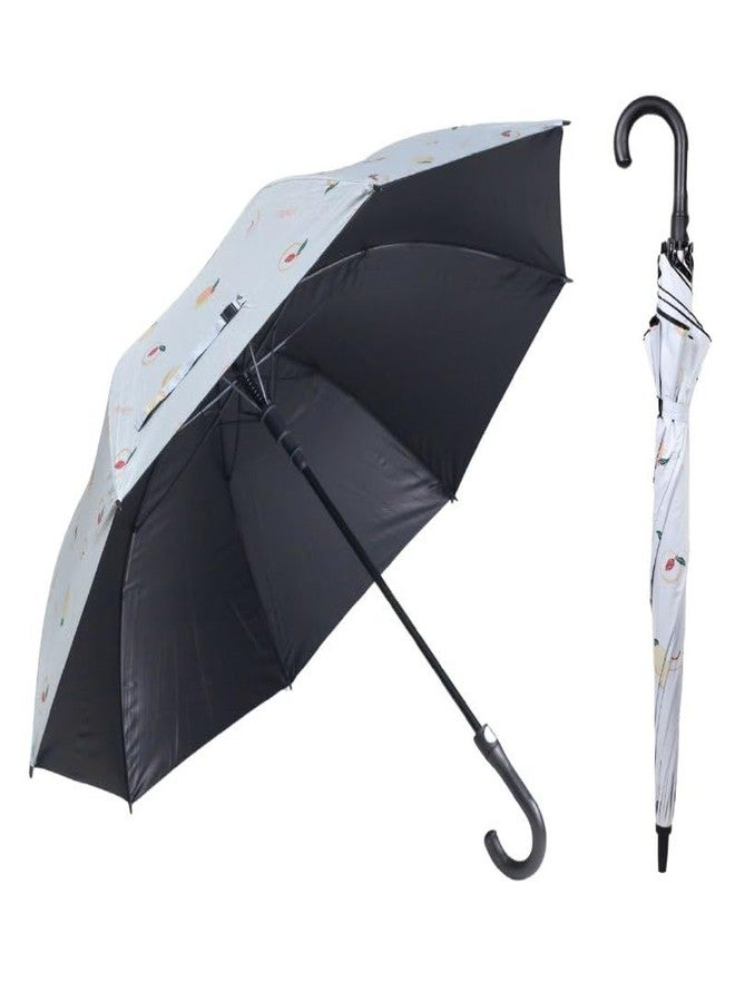 AESTROKE Big Umbrella Stylish Pattern Umbrella, Auto Open J-Handle, UV Protection, Multiple Colours [1 pcs] - Image 5