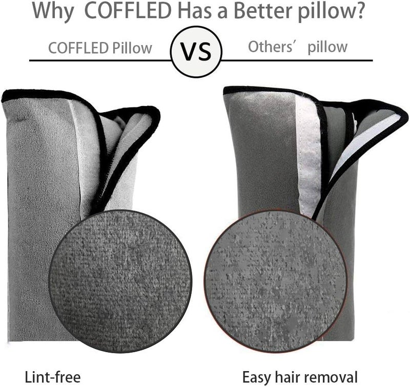COFFLED Gray Seat Belt Pillow for Kids, Seatbelt Pillow for Child Travel, Seat Belt Pillow for Toddler Head Protector - Image 5