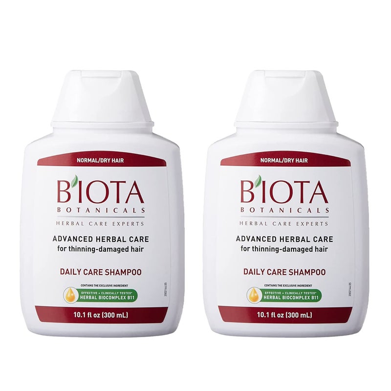 BIOTA Botanicals Herbal Care Experts Daily Care Shampoo For NormalDry Thinning Hair 101 oz Pack of 2