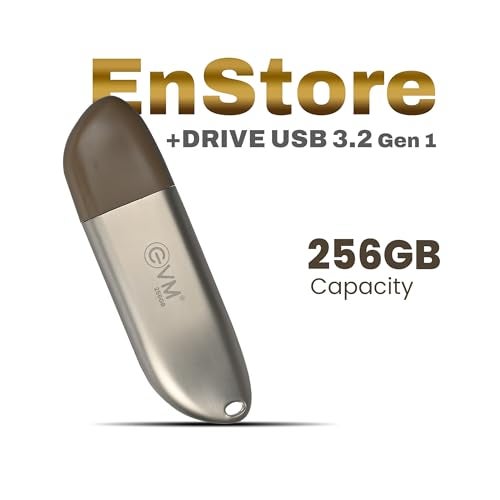 EVM EnStore+ 256GB USB 3.2 Gen 1 High-Performance Metal Pendrive | Exceptional 100MB/s Read| Rugged Durable Metal Body | Fast Data Transfer | Windows Mac Linux | 10 Years Warranty (EVMPD3.2/256GB) - Image 2